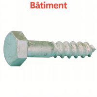 Vis à bois tête hexagonale bâtiment (Modèle:10904)