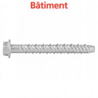 Vis béton à tête hexagonale avec collerette