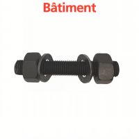 Bout fileté HR K2 + 2 écrous + 2 rondelles bâtiment (Modèle : 88300)