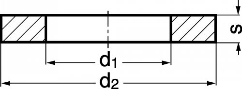 Schéma Rondelle plate moyenne M