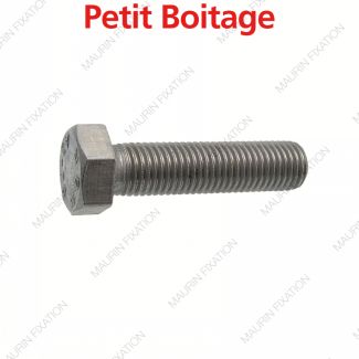 Tornillo de seguridad cabeza hexagonal totalmente roscado din 933 - inox a2