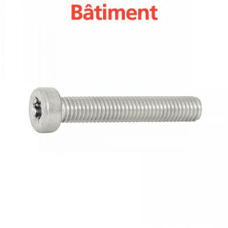 Vis a métaux tête cylindrique basse six lobes inox A2