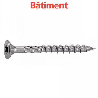 Vis terrasse tête fraisee six lobes AISI 410 / Six lobe countersunk screws