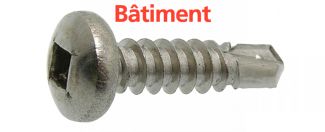 Vis autoperceuse tête cylindrique carrée