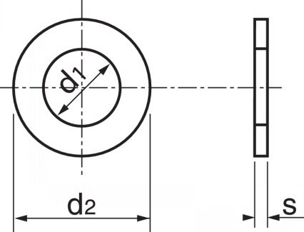 Schéma Rondelle plate étroite type "Z"