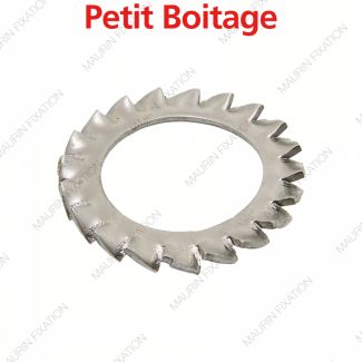 Serrated lock washer a type external teeth din 6798 a - stainless steel a2