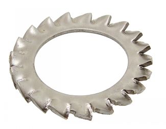 Serrated lock washer a type external teeth din 6798 a - stainless steel a2