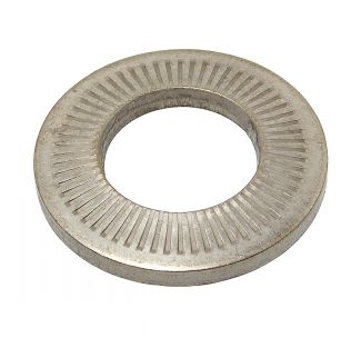 Serrated conical spring washer cs medium type nfe 25511 - stainless steel a2