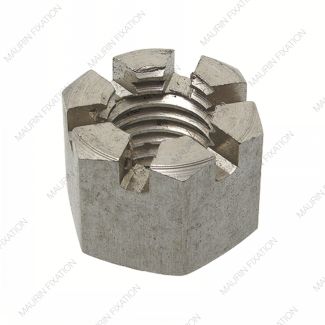 Ecrou hexagonal &agrave; cr&eacute;neaux HK