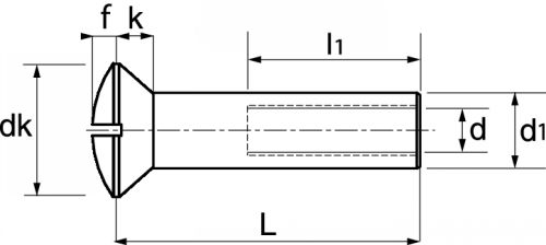 Ecrous relieurs fraisés bombés fendus / Slotted raised countersunk head sleeve nuts