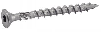 Vis pour bois tendre tête fraisee six lobes inox A4 / Six lobe countersunk head facade screws