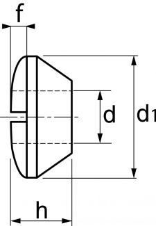 Ecrous fraisés bombés / Raised countersunk slotted nuts