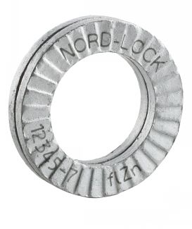 Arandela autoblocante nordlock®  de acero con revestimiento zincado delta protekt