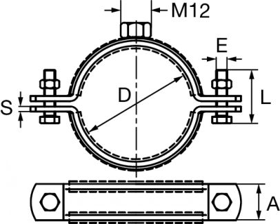 Schéma Collier isophonique lourd M12