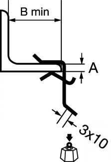 Schéma Clip de fixation par lien de câblage