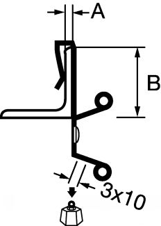 Schéma Clip de fixation par lien de câblage