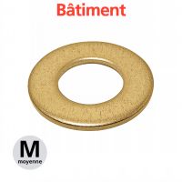 MACHINED PLAIN WASHER NORMAL TYPE NFE 25513 - BRASS BATIMENT MACHINED PLAIN WASHER NORMAL TYPE NFE 25513 - BRASS BATIMENT
