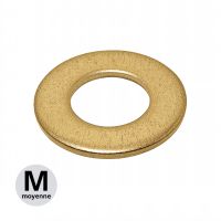 MACHINED PLAIN WASHER NORMAL TYPE NFE 25513 - BRASS MACHINED PLAIN WASHER NORMAL TYPE NFE 25513 - BRASS
