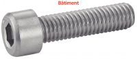 HEXAGON SOCKET HEAD CAP SCREW DIN 912 - STAINLESS STEEL A2 BATIMENT Inox A2 DIN 912 (Model : 62201)