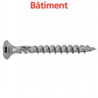 Vis pour bois tendre tête fraisee six lobes inox A2 / Six lobe countersunk head facade screws