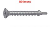 Vis autoperceuse à ailettes tête fraisée crantée