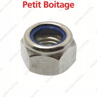 ECROU HEXAGONAL INDESSERABLE AVEC BAGUE NYLON