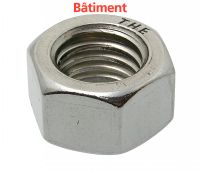 HEXAGON NUT UNC - STAINLESS STEEL A2 BATIMENT Inox A2 (Model : 62623)