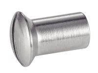 Ecrous relieurs fraisés bombés fendus inox A2 / Slotted raised countersunk head sleeve nuts