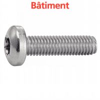 Vis à métaux tête cylindrique six lobes inox A4 / Six lobe pan head machine screws