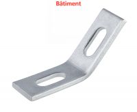 FIXING PLATE FOR CHANNEL C 45° STAINLESS STEEL A2 BATIMENT Inox A2 (Model : 78462)