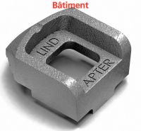 LINDAPTER® RECESSED CLAMP TYPE A SHORT - MALLEABLE IRON - HOT DIP GALVANISED BATIMENT Fonte Galvanisé à chaud (Model : 95104)