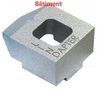 LINDAPTER® FLAT TOP CLAMP TYPE B SHORT - MALLEABLE IRON - ZINC PLATED BATIMENT Fonte Zn (Model : 95301)