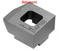 LINDAPTER® FLAT TOP CLAMP TYPE B SHORT - MALLEABLE IRON - HOT DIP GALVANISED BATIMENT Fonte Galvanisé à chaud (Model : 95304)