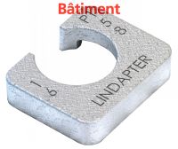 LINDAPTER® PACKING TYPE P1 SHORT - MALLEABLE IRON - ZINC PLATED BATIMENT Fonte Zn (Model : 97161)