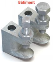 LINDAPTER® FLANGE CLAMP TYPE FL PLAIN HOLE - MALLEABLE IRON - ZINC PLATED BATIMENT Fonte Zn ISO 834 (Model : 98111)