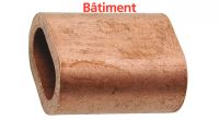 COPPER CRIMPING SLEEVE FOR CABLE - NICKEL PLATED BATIMENT Cuivre (Model : 99001)