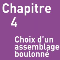 CHAPITRE 4 : CHOIX D'UN ASSEMBLAGE BOULONNÉ CHAPITRE 4 : CHOIX D'UN ASSEMBLAGE BOULONNÉ