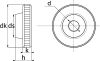 Ecrous moletés type haut / Knurled thumb nuts high type