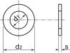 Schéma Rondelle plate découpée