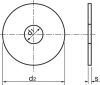 Schéma Rondelle plate large